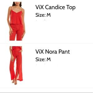 VIX pants & top set. Very nice for vacation and summer.